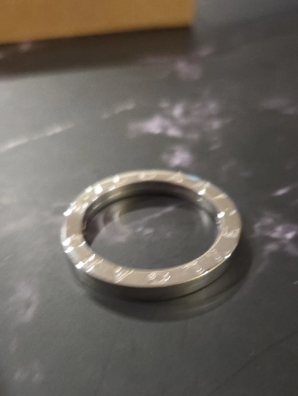 Bulgari Polished Sterling Silver Round Logo Keyring